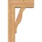 Ekena Millwork Funston Block Smooth Bracket w/ Offset Brace, Western Red Cedar, 7 1/2"W x 20"D x 32"H BKT0806X20X32FST05SWR - alternate 3